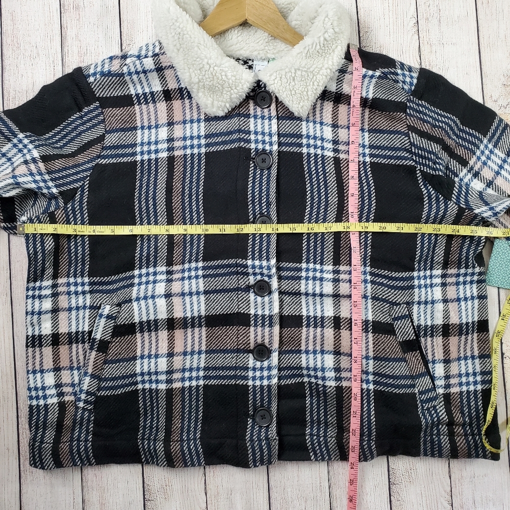 Susina | NWT plaid faux shearling jacket 2X - Picture 4 of 8
